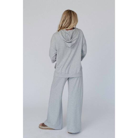 NEW THREE BIRD NEST arianna top and pant set in heather gray - Picture 2 of 5